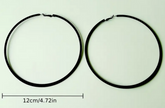 Hoop's XL Giant Black (Pair)